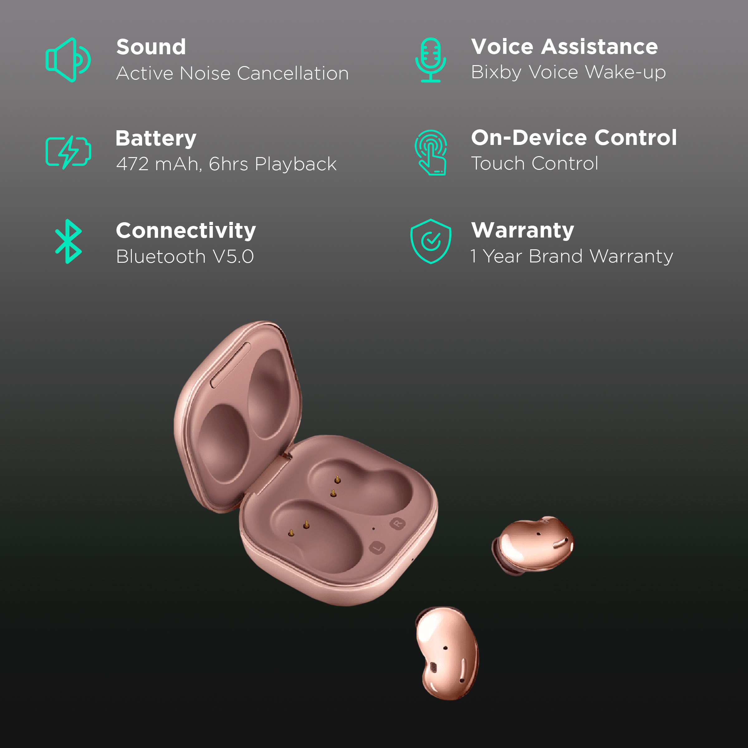 Buy SAMSUNG Galaxy Buds Live SM R180NZNAINU TWS Earbuds with